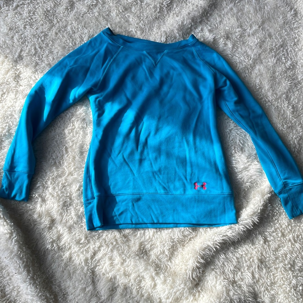 Blue under armour sweatshirt